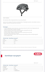 ABUS HELMET STORMCHASER ROAD BIKE