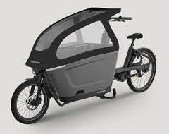 TENWAYS CARGO ONE ELECTRIC FRONT LOAD CARGO BIKE WITH BELT DRIVE SYSTEM BLACK | ONE-SIZE E-BIKE