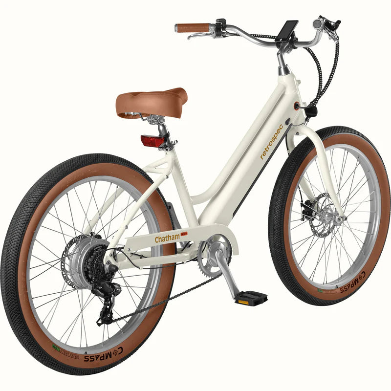 RETROSPEC E-BIKE Chatham Rev+ Beach Cruiser Electric Bike - Step Through