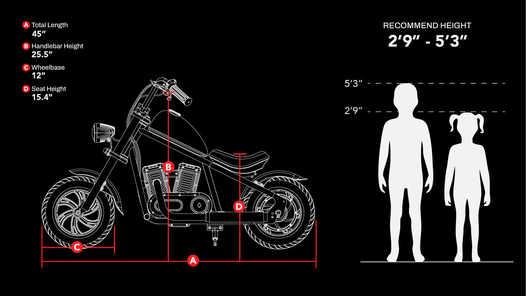 HYPER GOGO CRUISER12 ELECTRIC MOTORCYCLE *Retro Bike Up to 10MPH; 60-Minute Ride, Perfect for Ages 3+