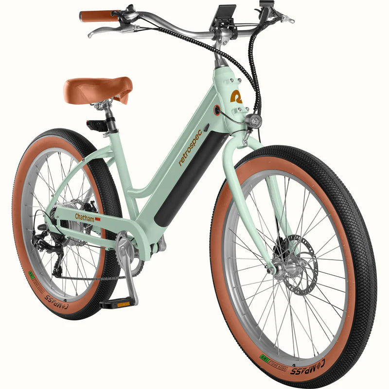RETROSPEC E-BIKE Chatham Rev+ Beach Cruiser Electric Bike - Step Through