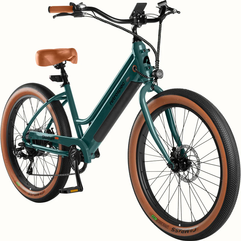 RETROSPEC E-BIKE Chatham Rev+ Beach Cruiser Electric Bike - Step Through