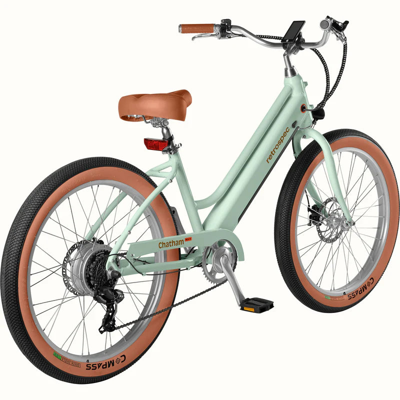 RETROSPEC E-BIKE Chatham Rev+ Beach Cruiser Electric Bike - Step Through