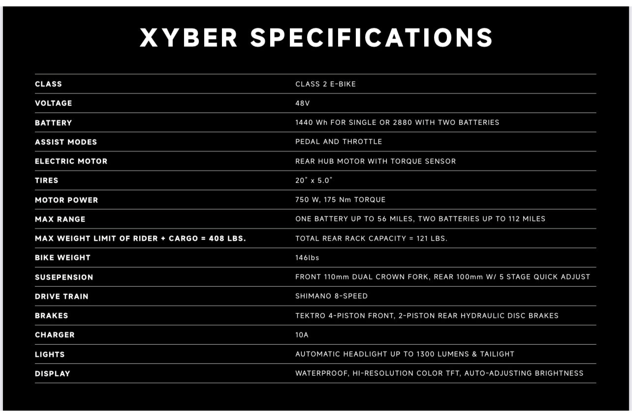 SEGWAY XYBER ELECTRIC BIKE