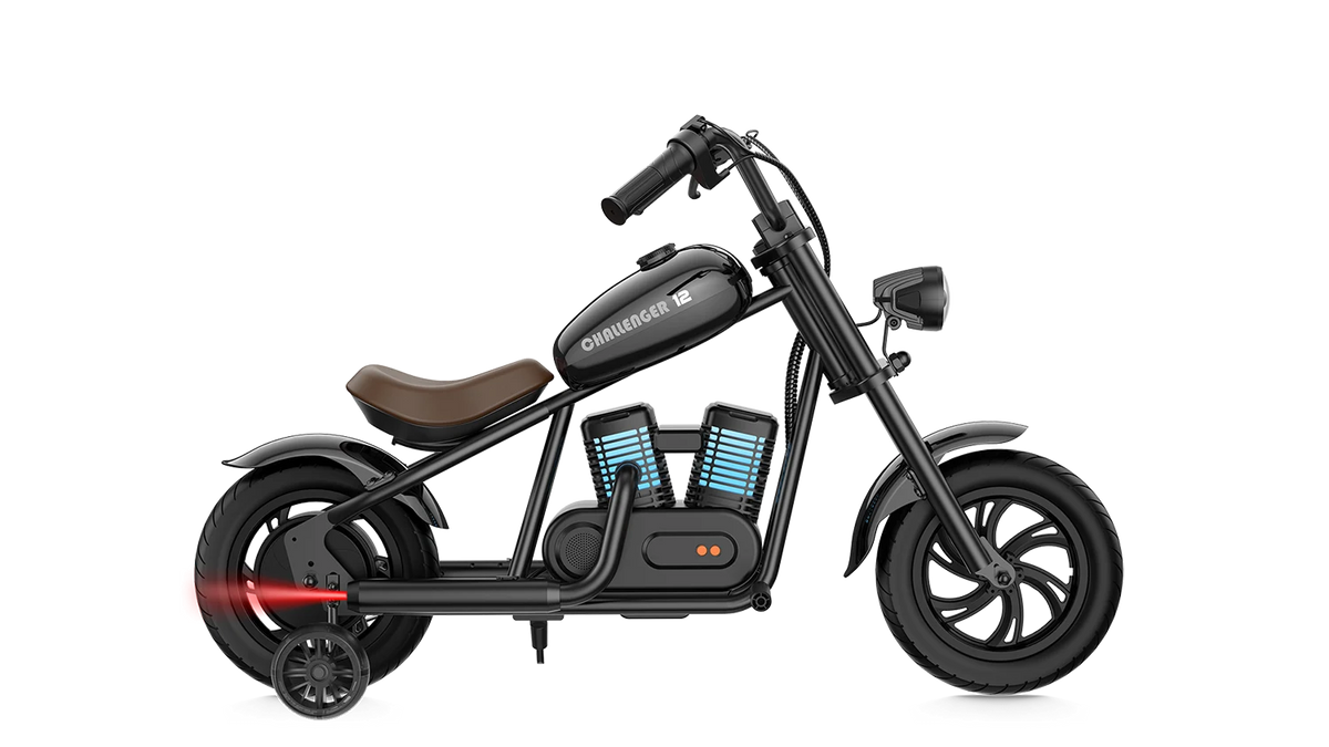 HYPER GOGO CHALLENGER12 PLUS ELECTRIC MOTORCYCLE *Retro Bike Up to 10MPH; 60-Minute Ride, Perfect for Ages 3+