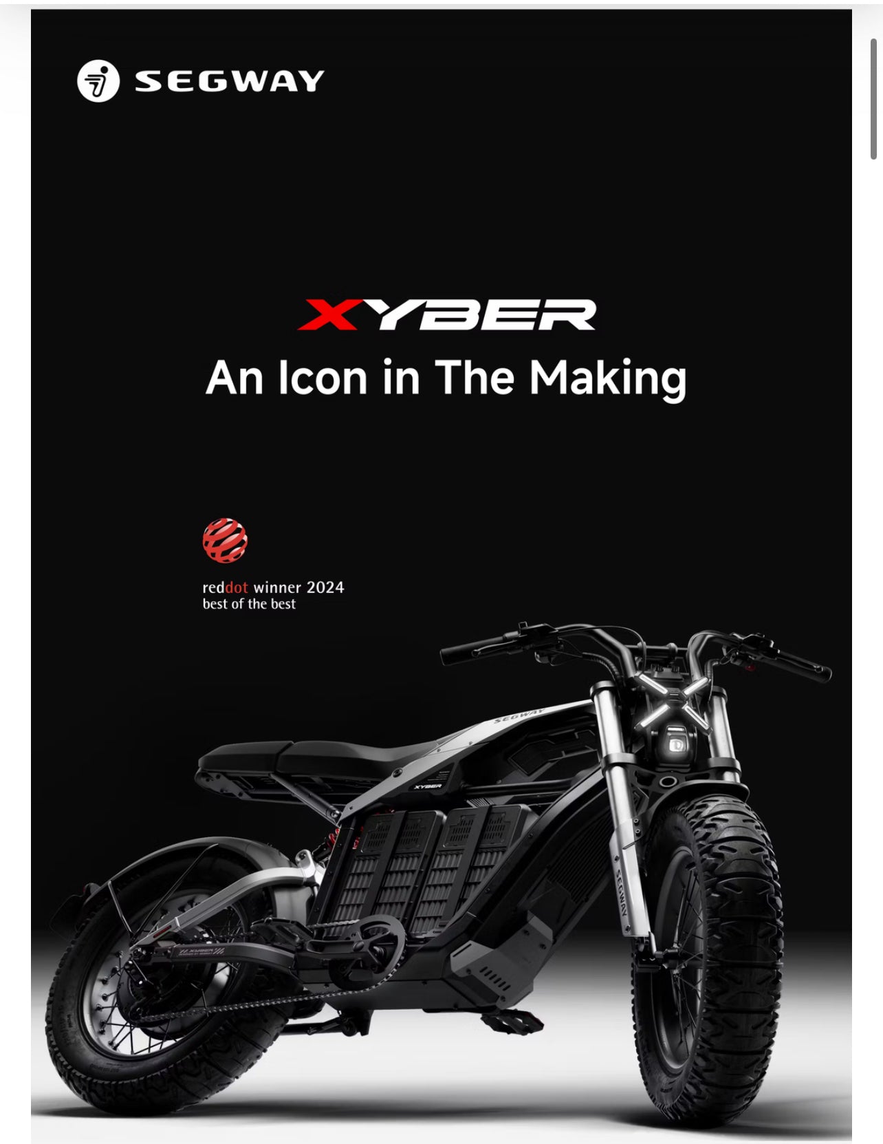 SEGWAY XYBER ELECTRIC BIKE