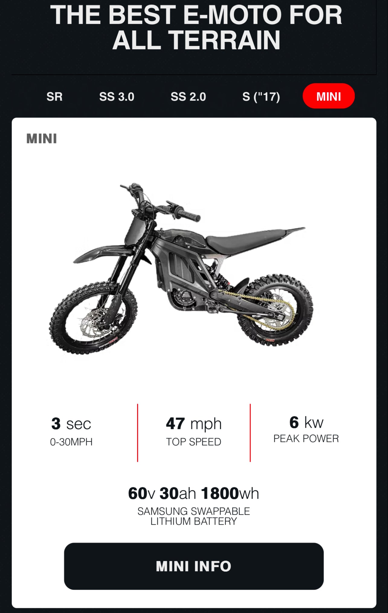 ERIDE PRO PREORDER NOW MINI E-MOTO