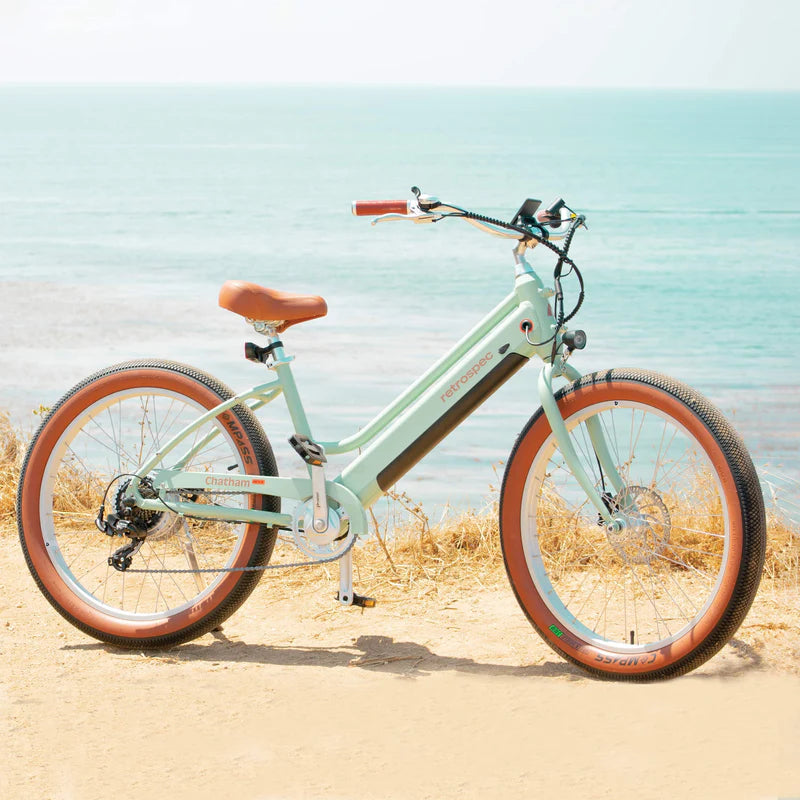 RETROSPEC E-BIKE Chatham Rev+ Beach Cruiser Electric Bike - Step Through